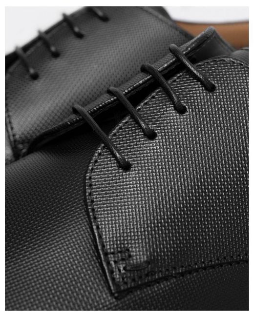 Boss Black Boss Kensington Embossed Leather Derby Shoes With Rubber Outsole Nos for men