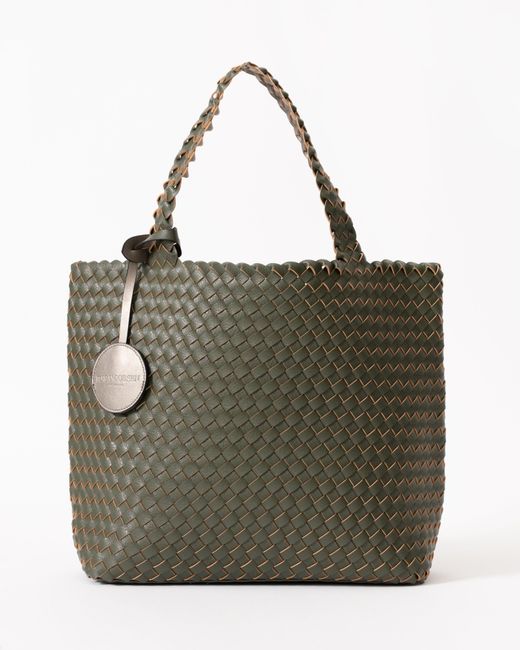 Ilse Jacobsen Green Reversable Braided Shopper