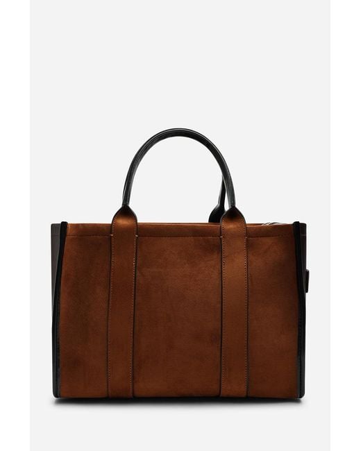 Where's That From Brown Quarry Tote Bag With Top Grab Handles