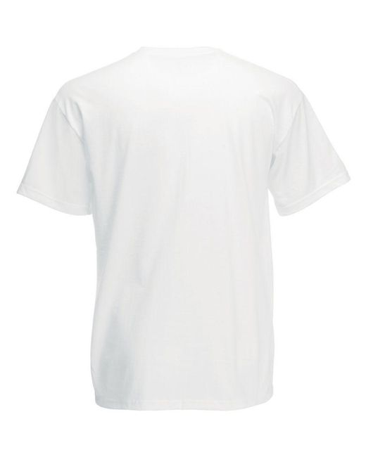 Fruit Of The Loom White Valueweight Short Sleeve T-Shirt for men