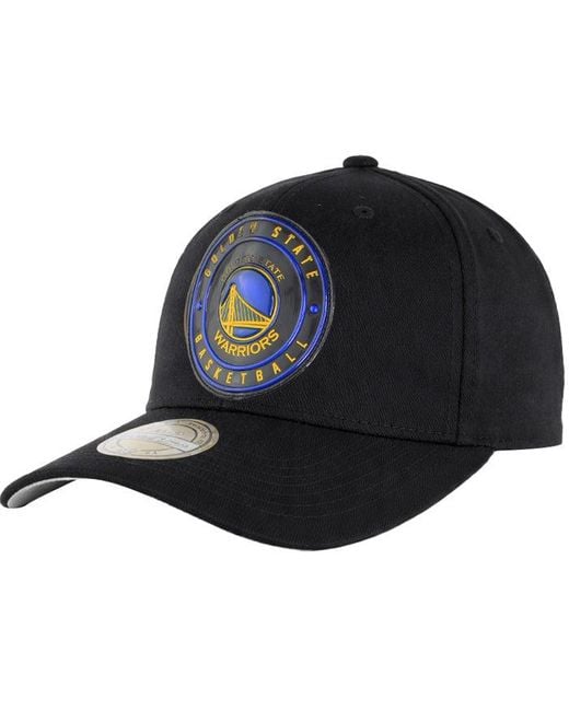 Mitchell & Ness Black Nba Golden State Warriors Circle Weald Patch Cap