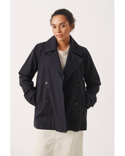 Part Two Black Sifpw Outerwear Trench Coat