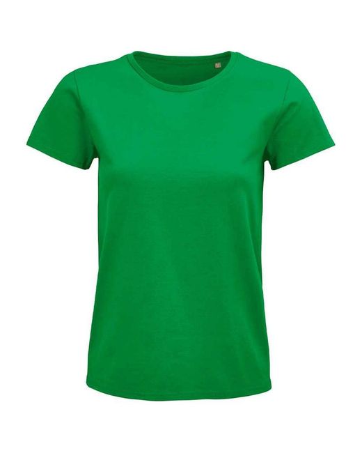 Sol's Green Ladies Pioneer Organic T-Shirt (Kelly) Cotton