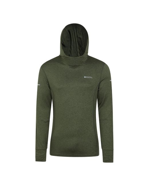 Mountain Warehouse Green Echo Recycled Active Hoodie (Pale) for men