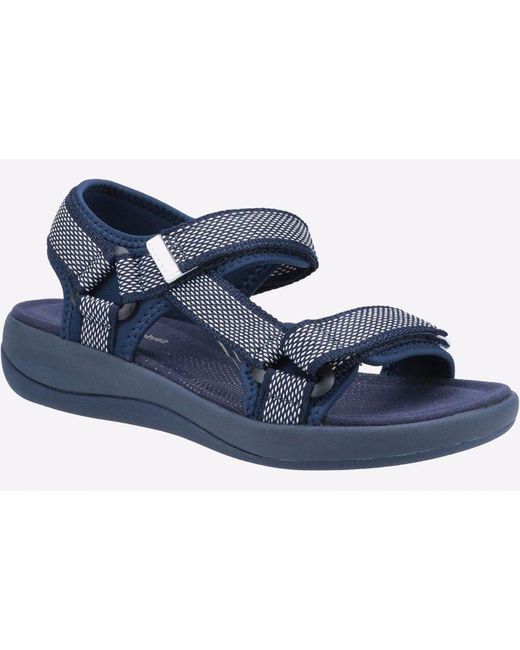 Hush Puppies Blue Sara Quarter Strap Sandal