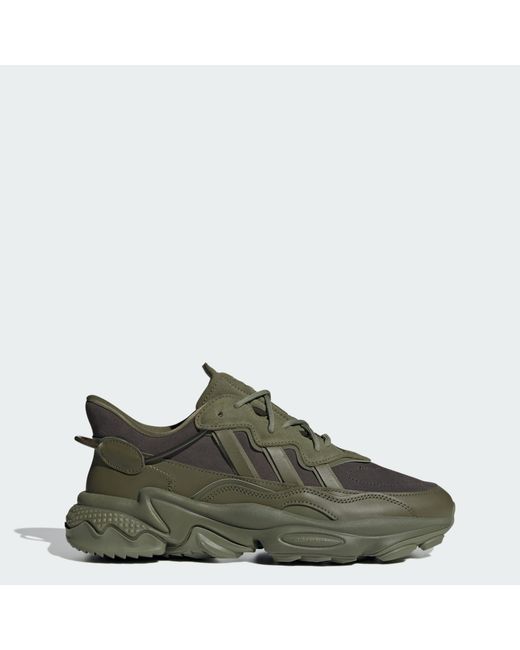 Adidas Originals Green Ozweego Shoes for men