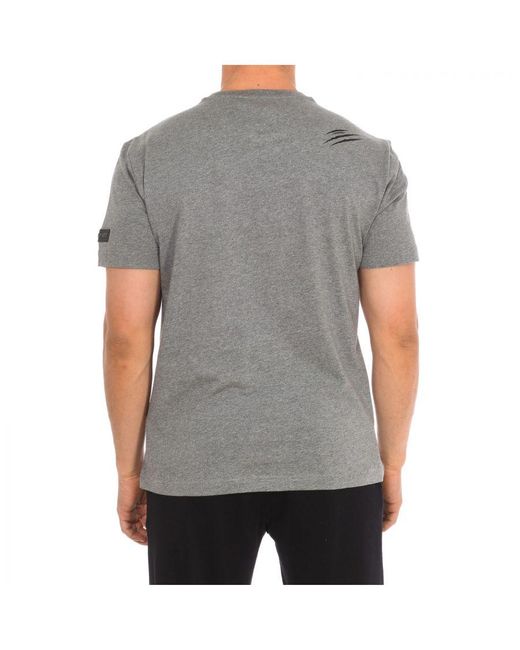 Philipp Plein Tips400 T-shirt Met Korte Mouwen in het Gray voor heren