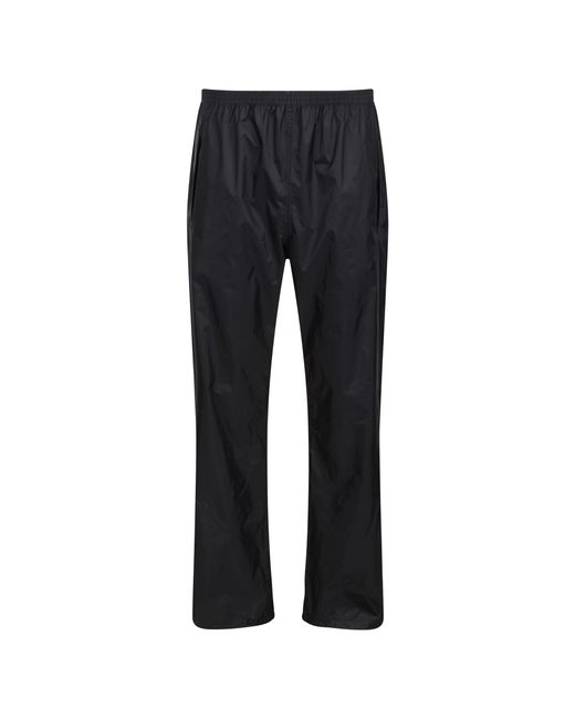 Regatta Blue Pro Packaway Waterproof Breathable Overtrousers for men