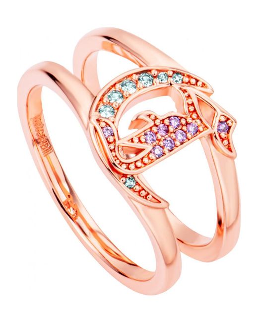 Just Cavalli Pink Jcrg01383307 Ladies Ring