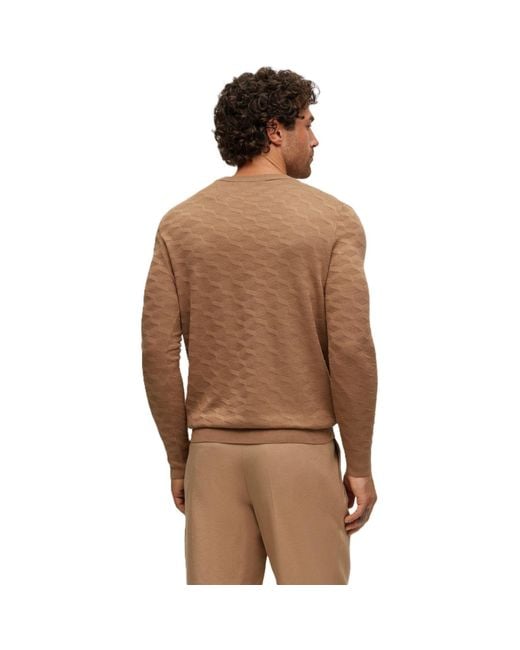 Boss Brown L Odante Sweater Vest for men