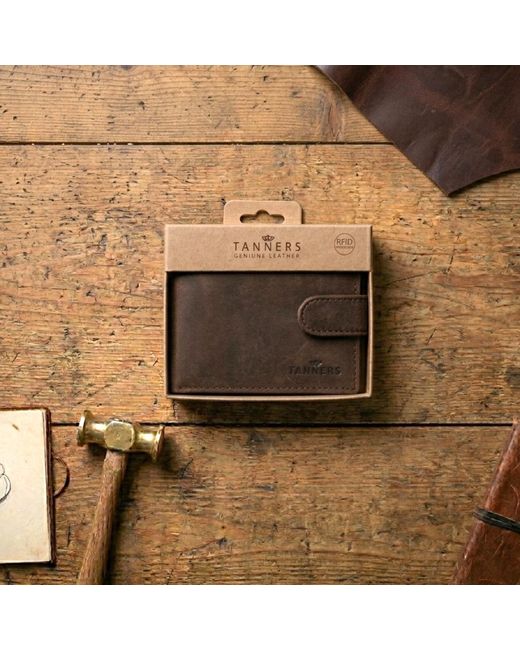 Woodland Leathers Brown Rfid Genuine Leather Bifold Wallet, Card Holder for men