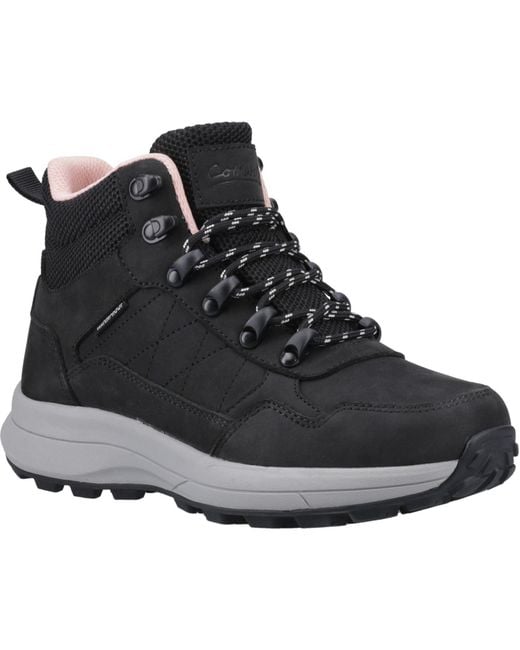 Cotswold Black Oddington Nubuck Hiking Boots