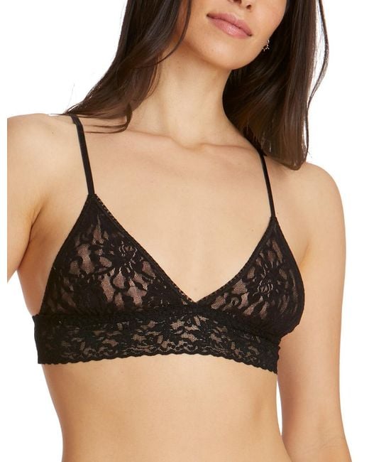 Hanky Panky Black Signature Lace Triangle Bralette