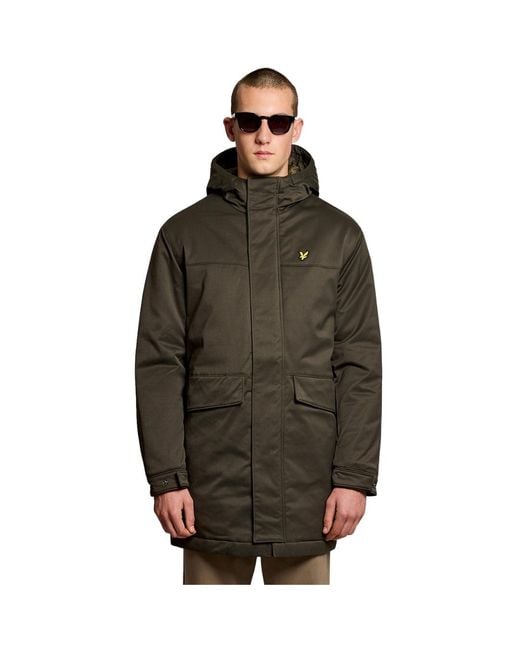 Lyle & Scott Brown Parka for men