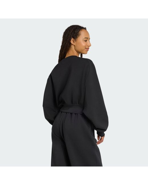 Adidas Black Soft Lux Loose Sweatshirt