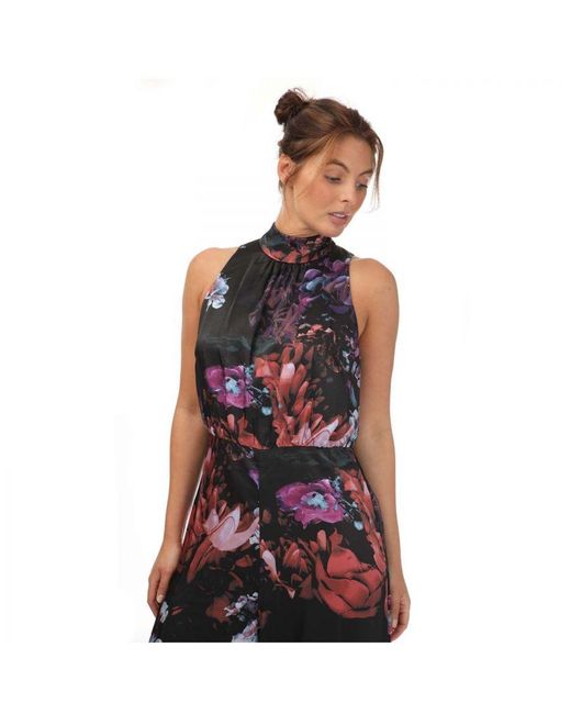 Ted Baker Black Womenss Marleeh Halterneck Jumpsuit