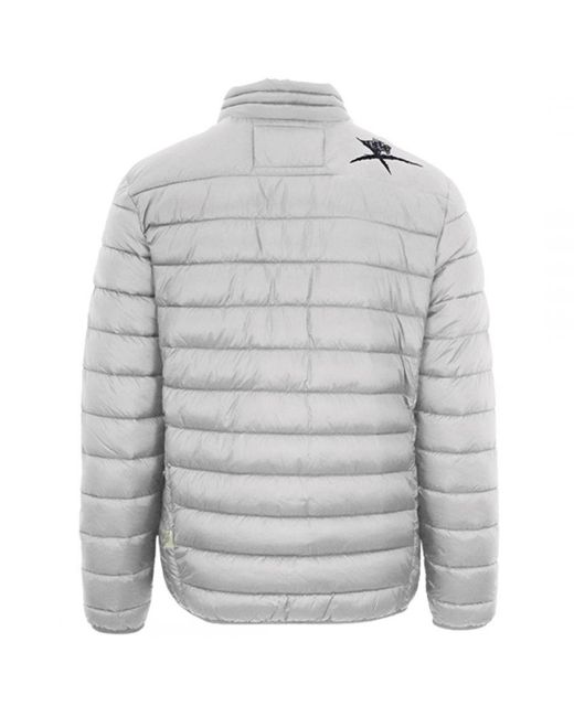 Philipp Plein Gray Patch Logo Thin Padded Jacket for men