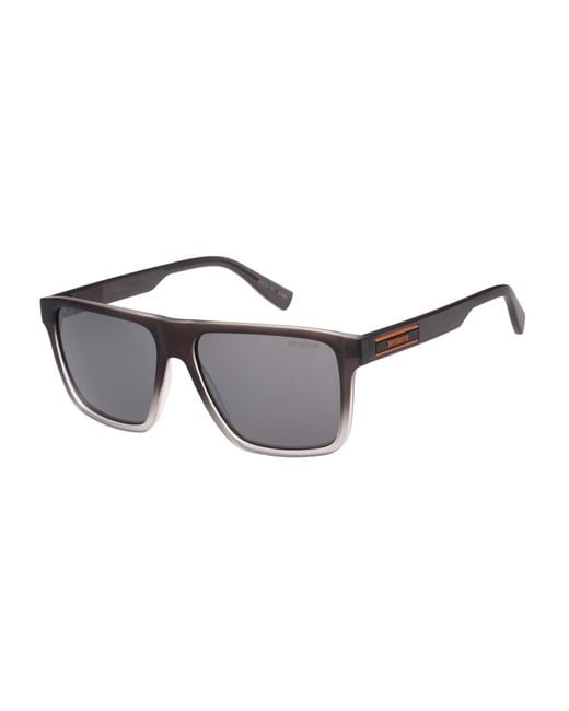 Superdry Gray Rectangle Matte Crystal Dark Gradient Mirror Sds-5046 for men