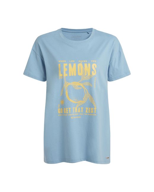 Craghoppers Blue Ladies Yago Lemon T-Shirt (Nimbus)
