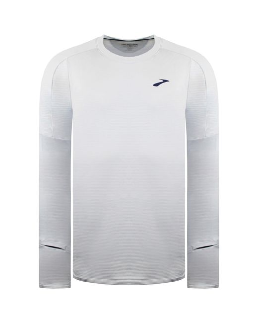 Brooks White Notch Thermal 2.0 Running Top for men