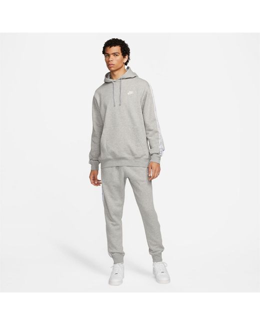 Nike Gray Hooded Long Sleeve Full Track Suit for men