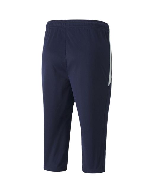 PUMA Blue Teamliga Training Three Quarterpants Tracksuit Bottom for men