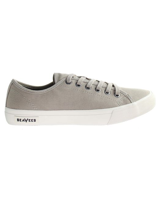 Seavees Gray Monterey Sneaker Standard Khaki Shoes Canvas for men