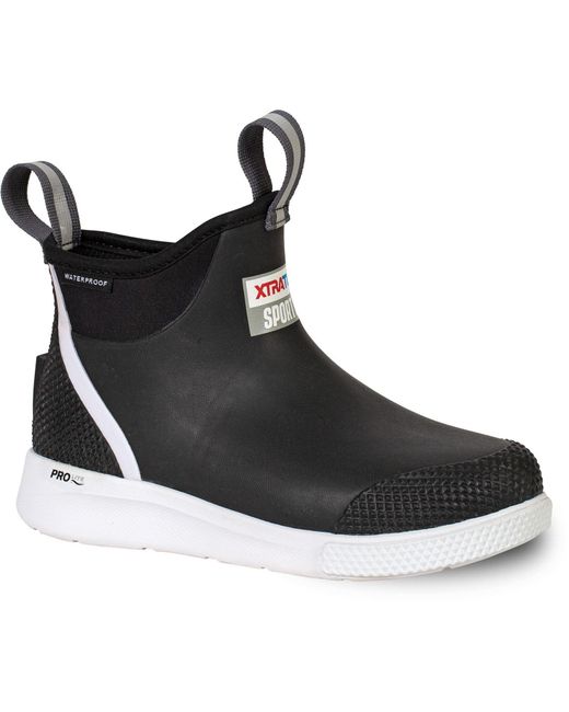 XtraTuf Black 6" Ankle Deck Sport Prolite Wellington Boots