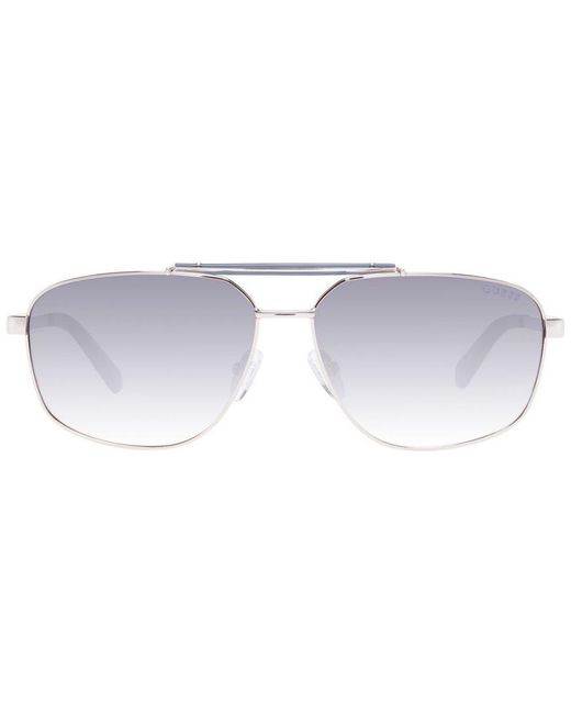 Guess White Aviator Sunglasses for men