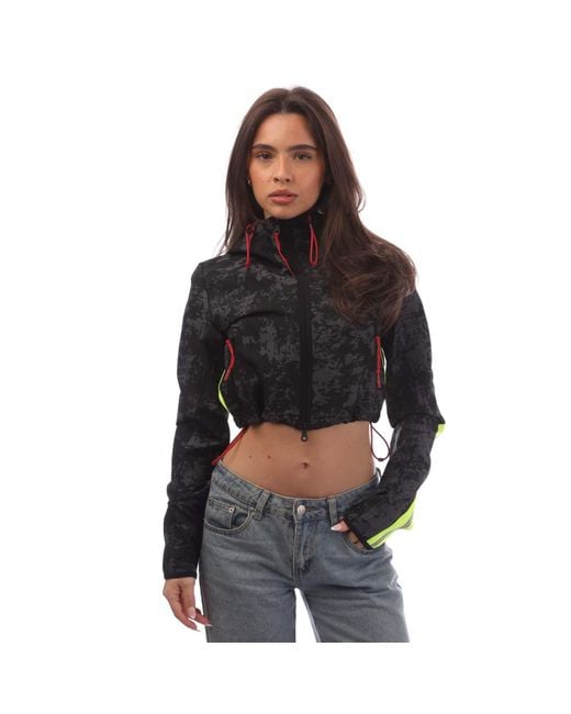 DIESEL 's Awwt-cynthia-wt40 Jacket In Grey Black