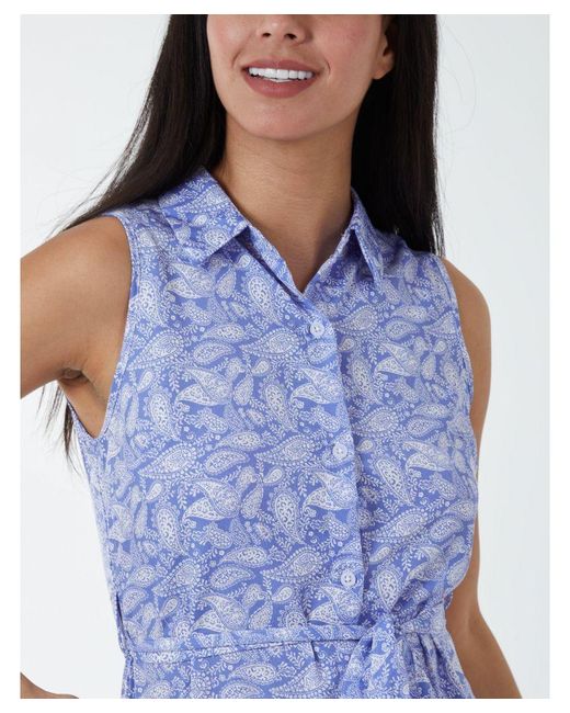 Blue Vanilla Blue Sleeveless Mini Dress
