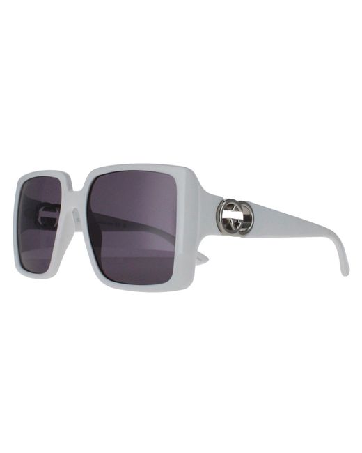 Gucci White Square With Dark Gg1692S