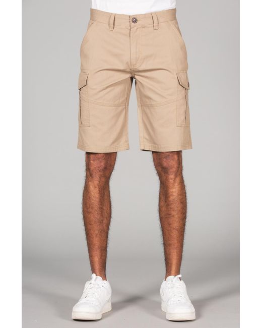 Tokyo Laundry Natural Cotton Cargo Shorts for men