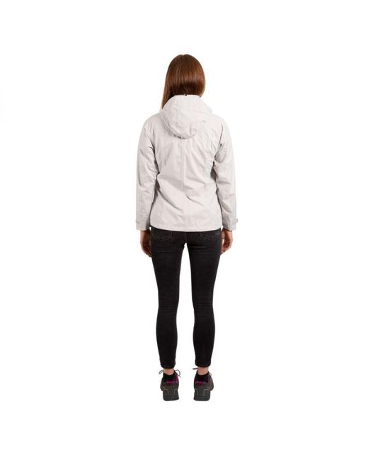 Trespass White Ladies Review Waterproof Jacket