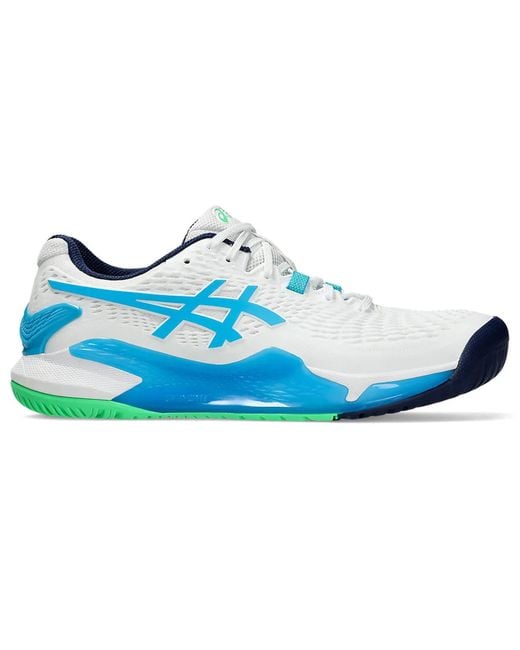 Asics Blue Gel-Resolution 9 Tennis Shoes for men