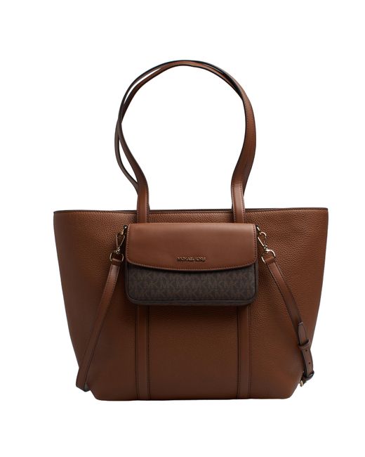Michael Kors Brown Leather Tote Bag 2