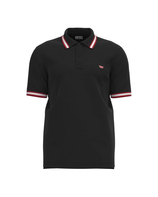 DIESEL Men's T-smith-d Polo Shirt In Black voor heren