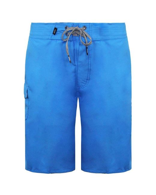 Vans Blue Off The Wall Stretch Waist Classic Solid Boardshorts Vn0005Tn4B3 for men