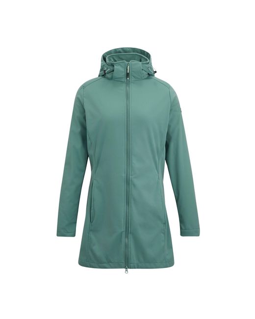 Regatta Green Ladies Carisbrooke Softshell Waterproof Jacket (Ivy Moss)