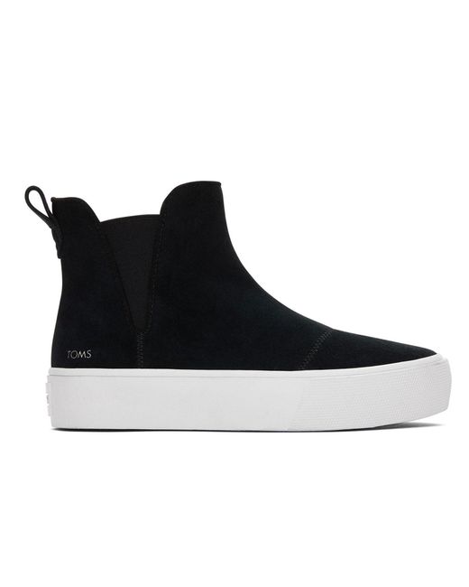 TOMS Black Fenix Platform Boots