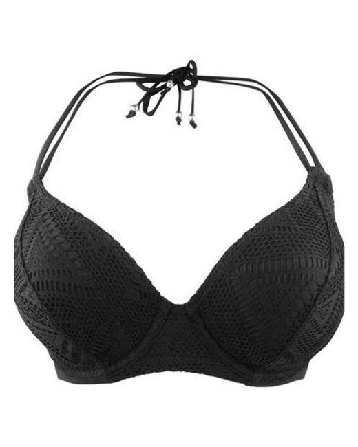 Pour Moi Black Bora Halterneck Bikini Top