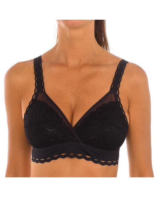 Playtex Black Classic Bra Without Underwire And Cups P0Bvs