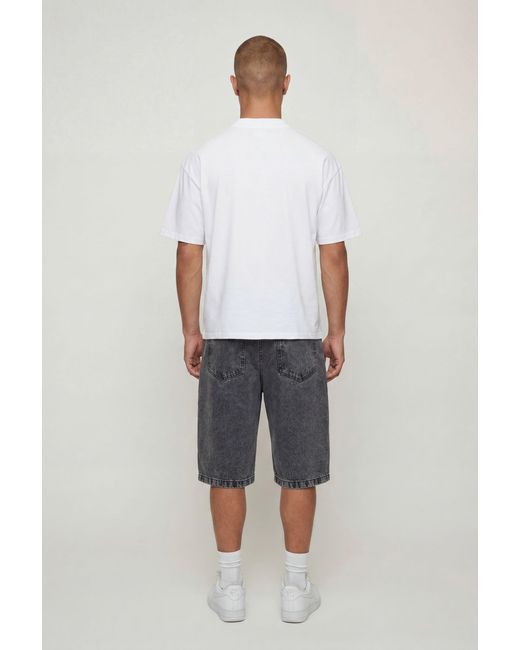 BoohooMAN White Oversized Boxy Heavyweight Sex Slogan T-Shirt for men