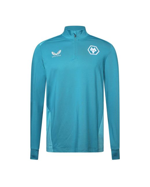 Castore Blue Wlvs Quarter Zip Sn99 for men