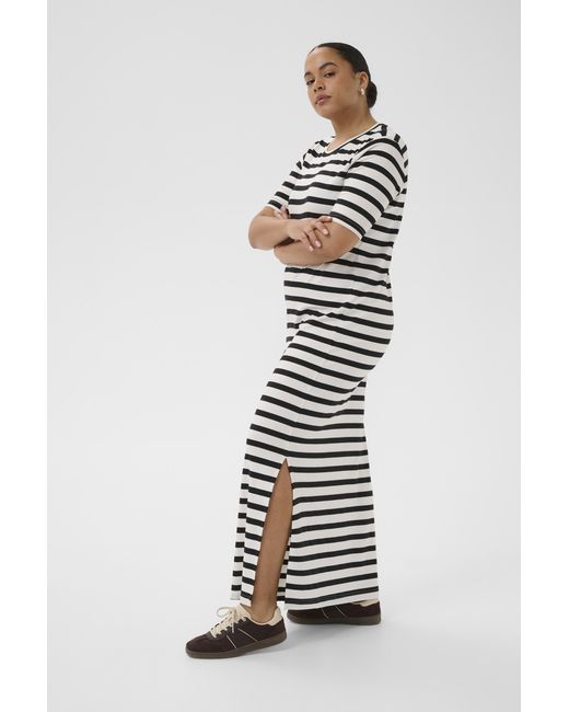 Kaffe Jurk Kchellen Jurk Regular Fit in het White