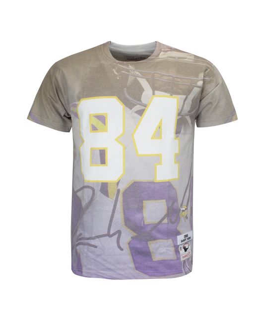 Mitchell & Ness Gray City Pride Randy Moss Minnesota Vikings T-Shirt for men