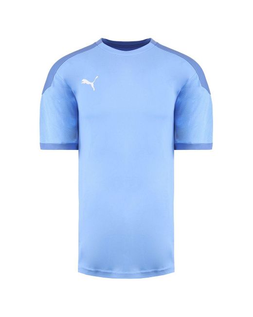 PUMA Drycell Teamfinal 21 Sleeve Lightblue Training Jersey T-Shirt 656481 18 for men