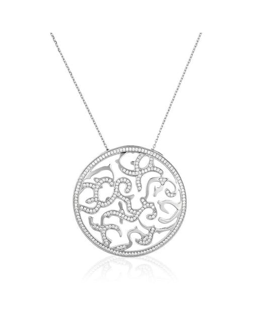 Orphelia Metallic 925 Sterling Chain With Pendant