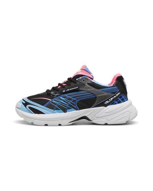 PUMA Blue Bmw M Motorsport Velophasis Neon Sneakers /Luminous/Sunset Glow