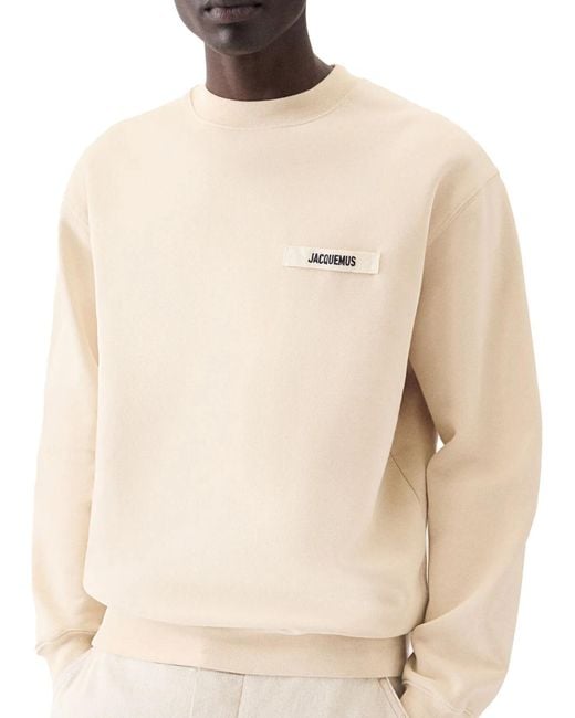 Jacquemus Natural Le Gros Grain Le Sweatshirt